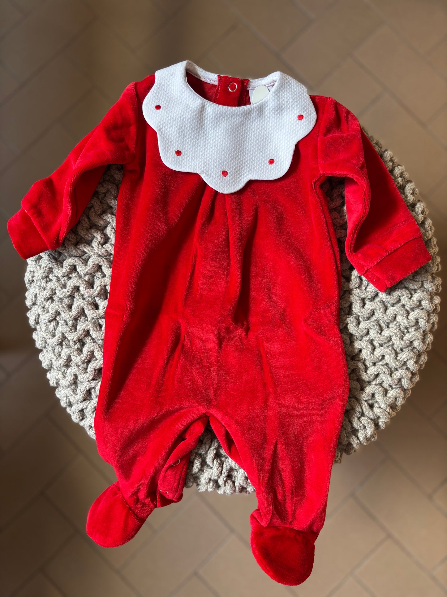 Tutina Ciniglia -scollo nuvola pois-