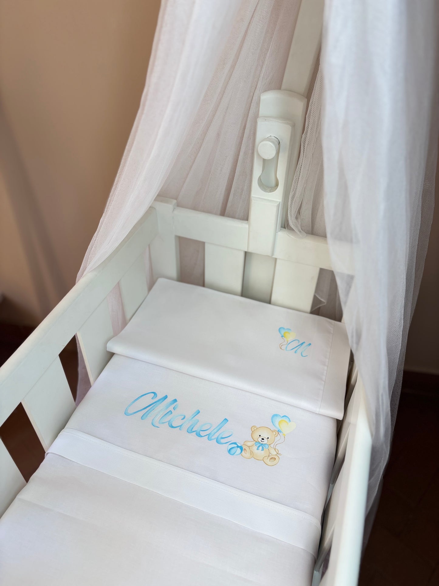 - DIPINTO - Lenzuolino Orsetto con palloncini