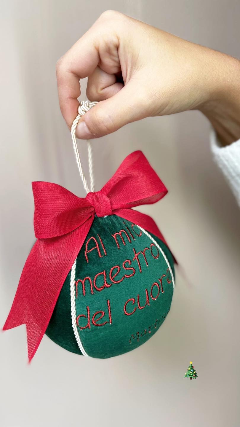 Sfera natalizia per insegnanti