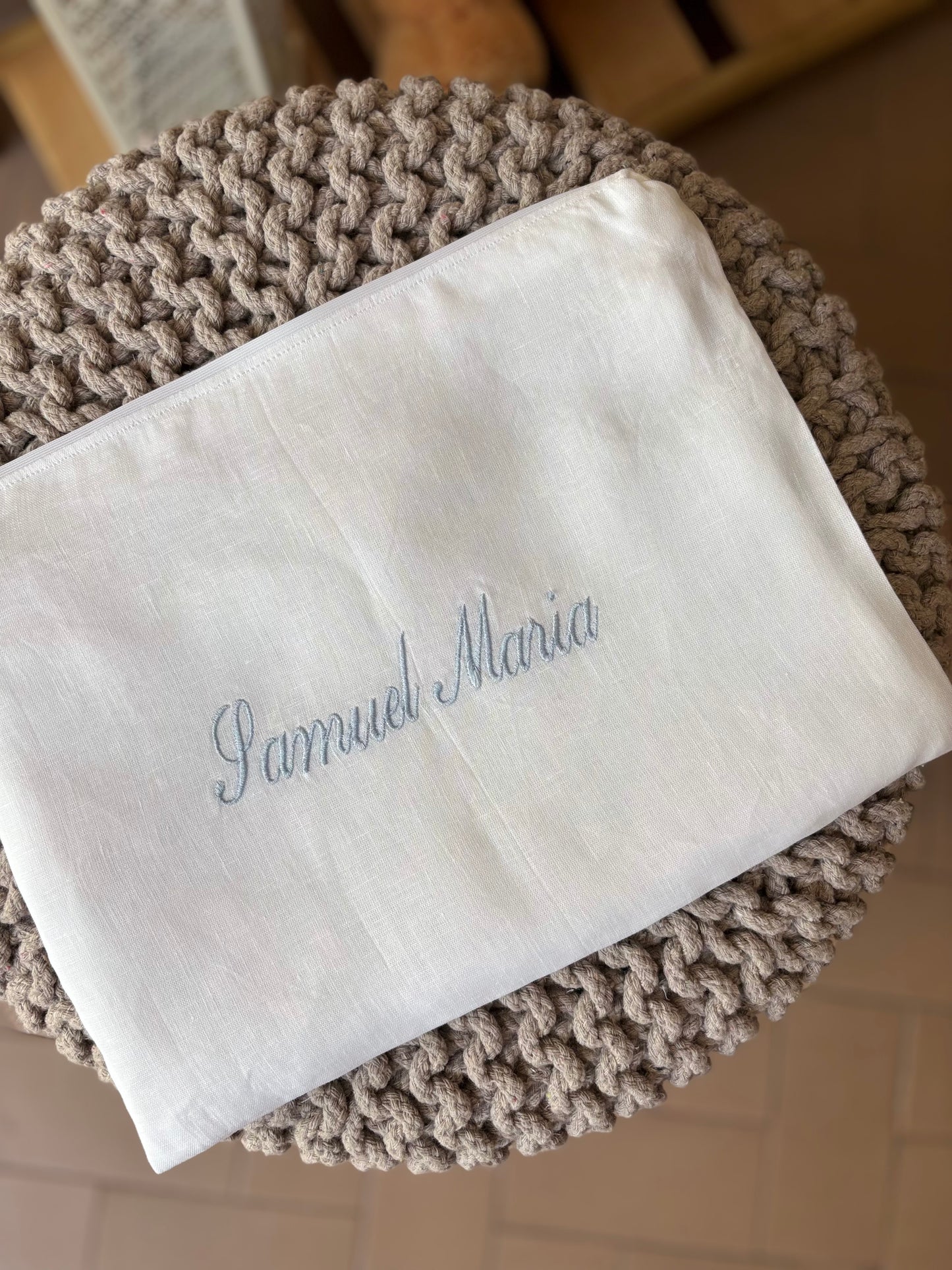 Pochette battesimale con nome