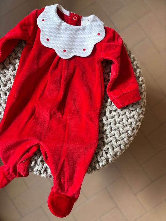 Tutina Ciniglia -scollo nuvola pois-