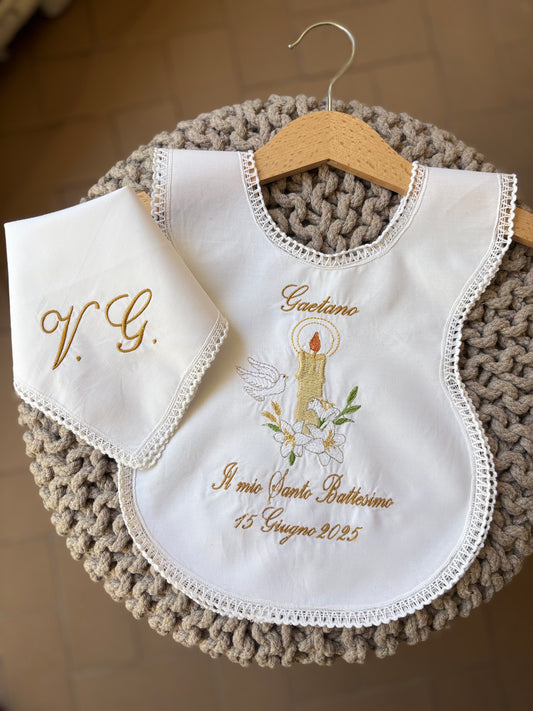 - RICAMO - Camicino battesimale Giglio