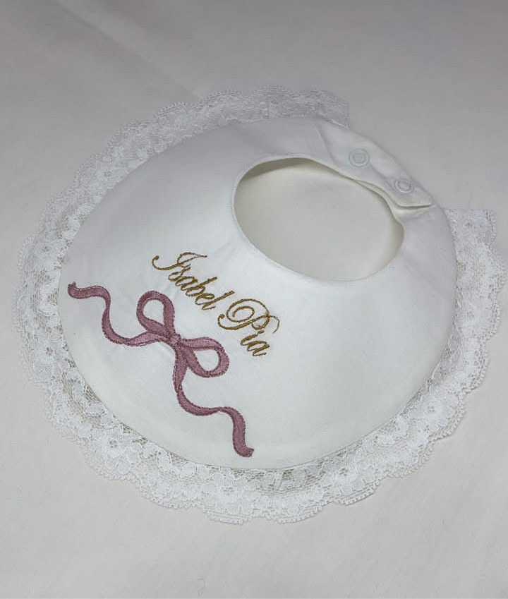 - RICAMO - Bavetta con fiocco