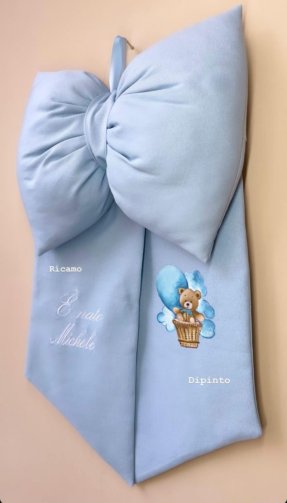 Fiocco Orsetto su mongolfiera