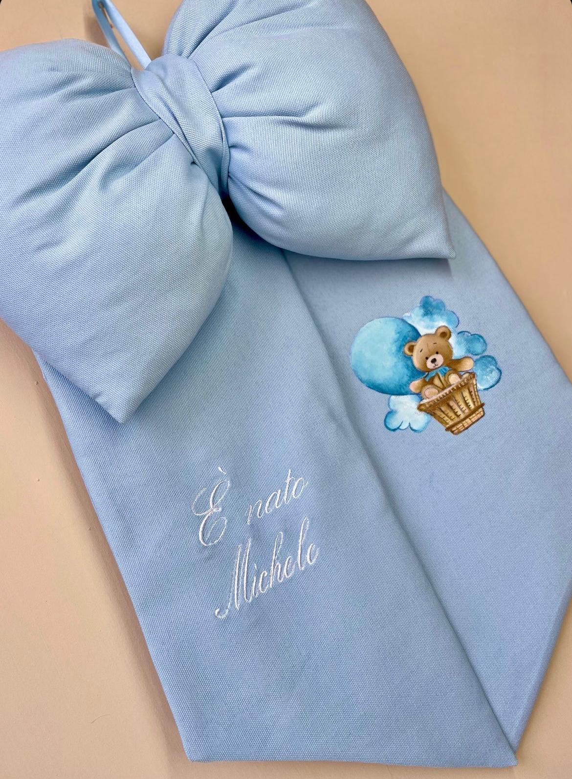 Fiocco Orsetto su mongolfiera