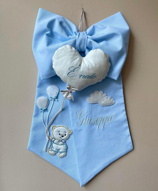 Fiocco Orsetto con palloncini