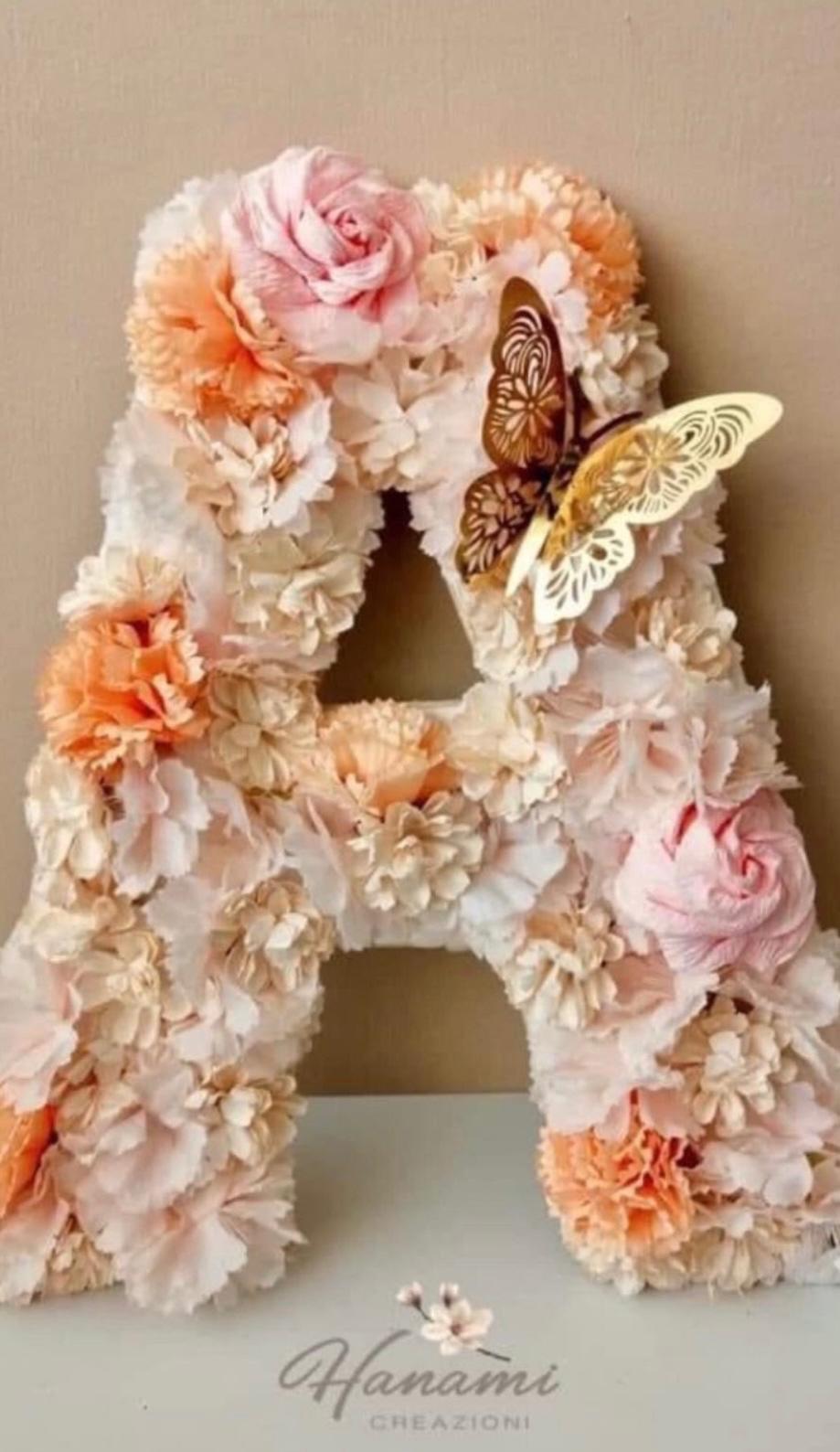 Lettera con Fiori con gancio