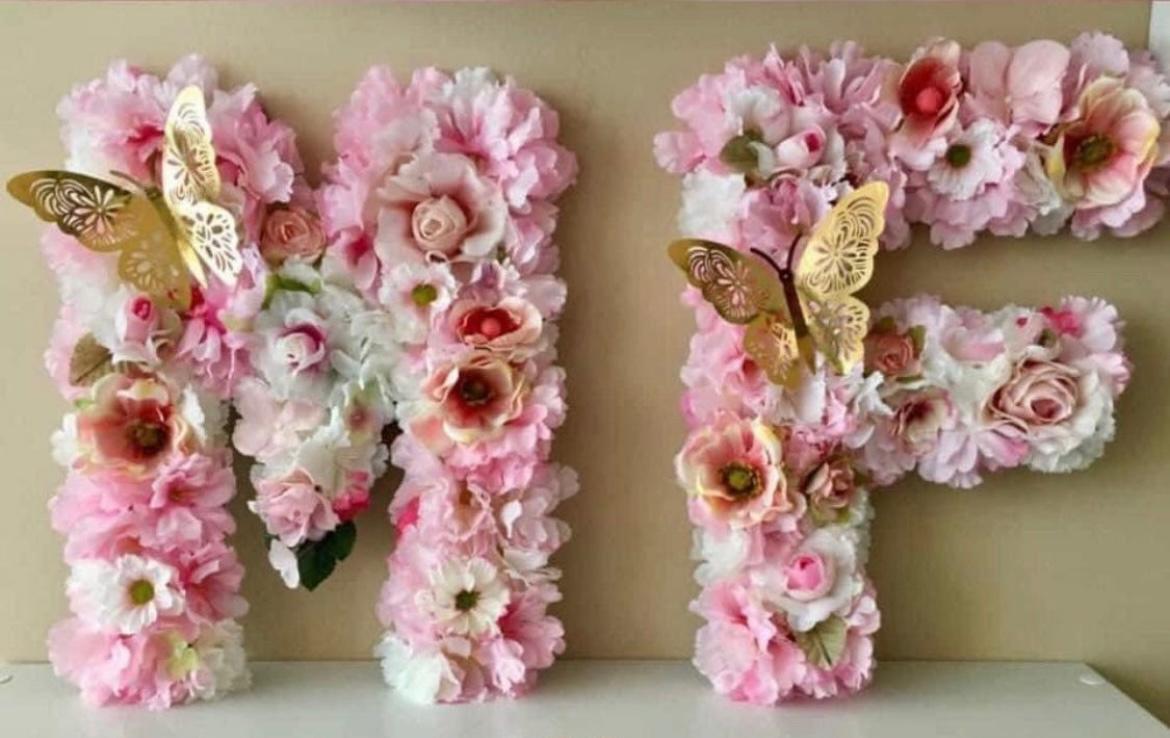 Lettera con Fiori con gancio