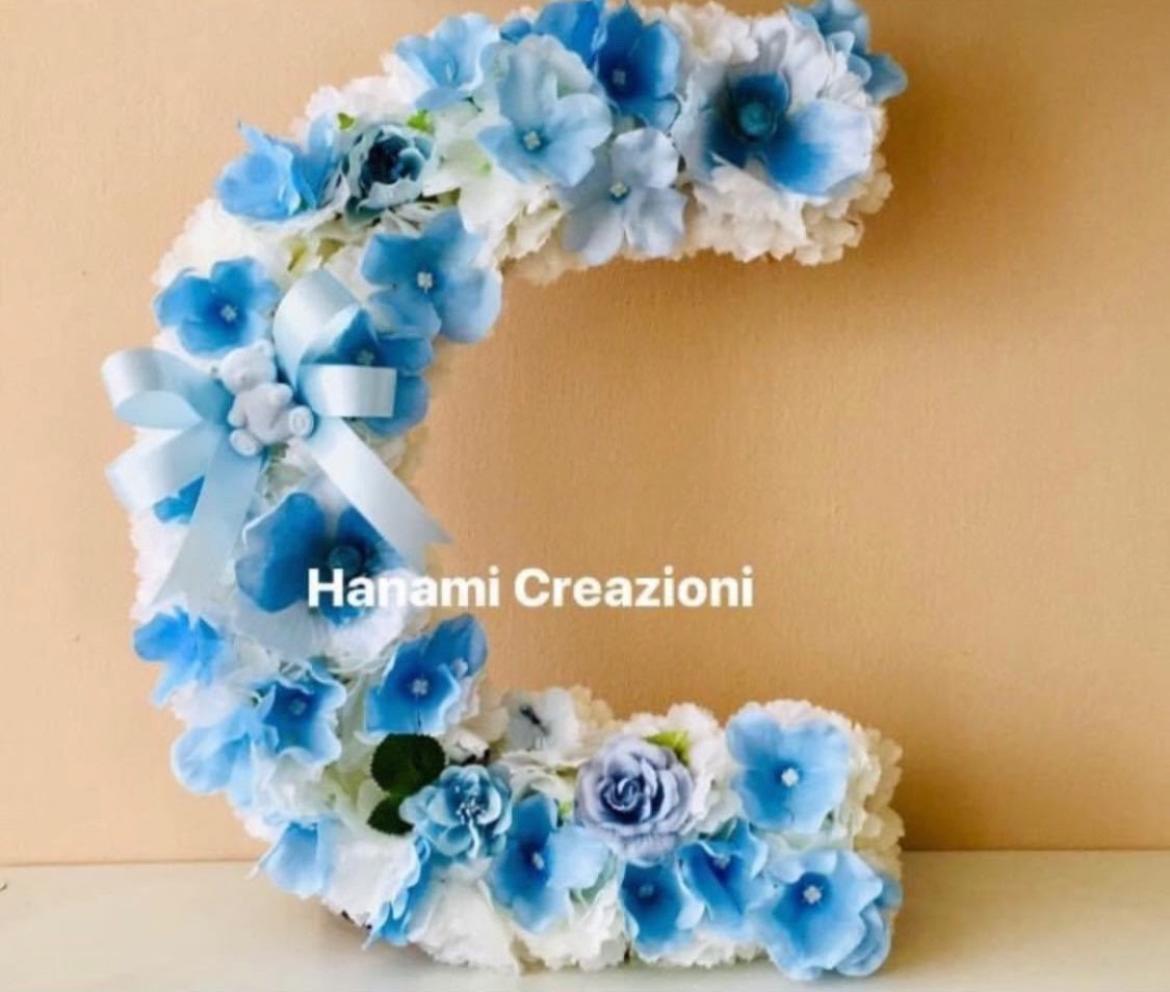 Lettera con Fiori con gancio