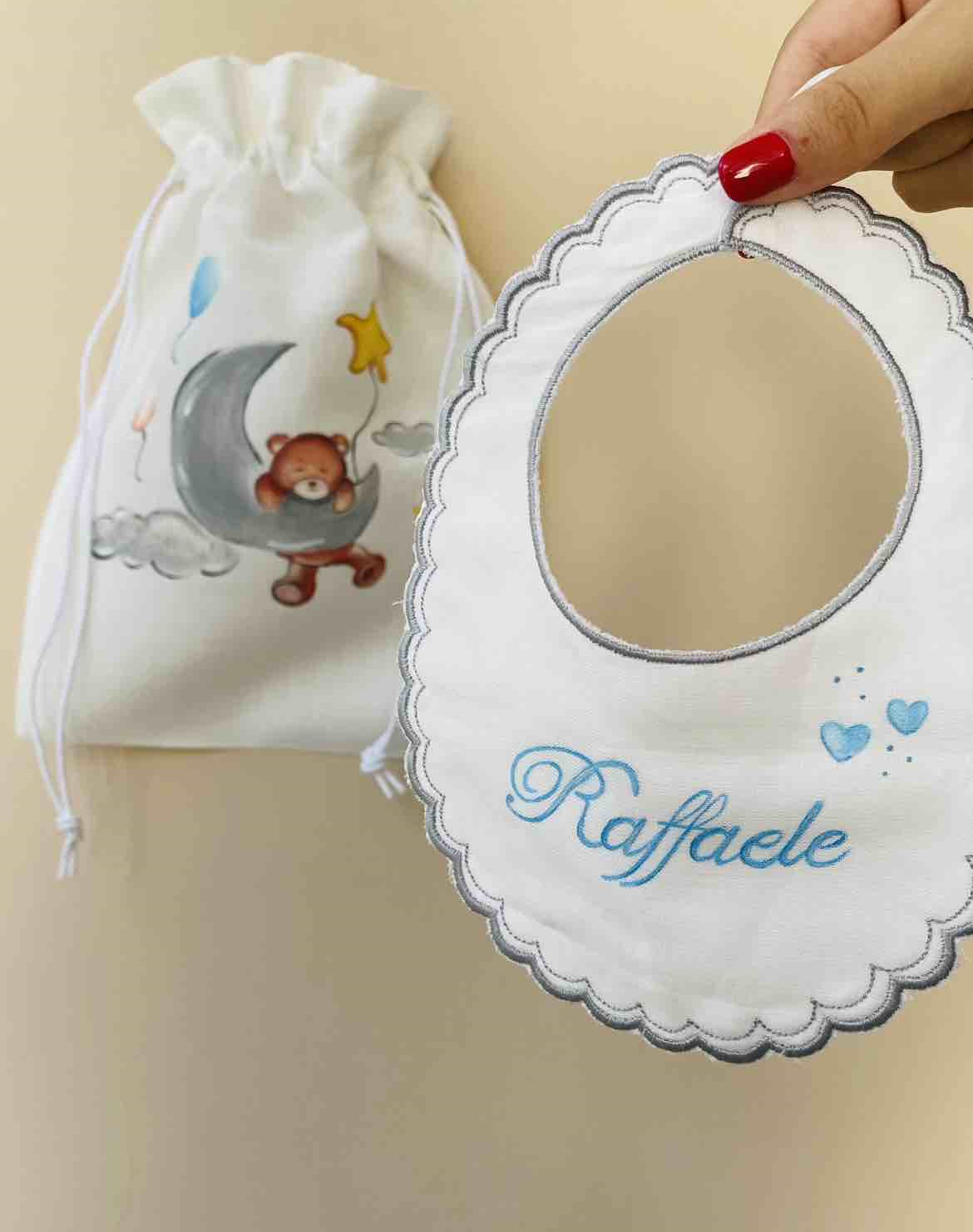 Bavetta orlo ricamato