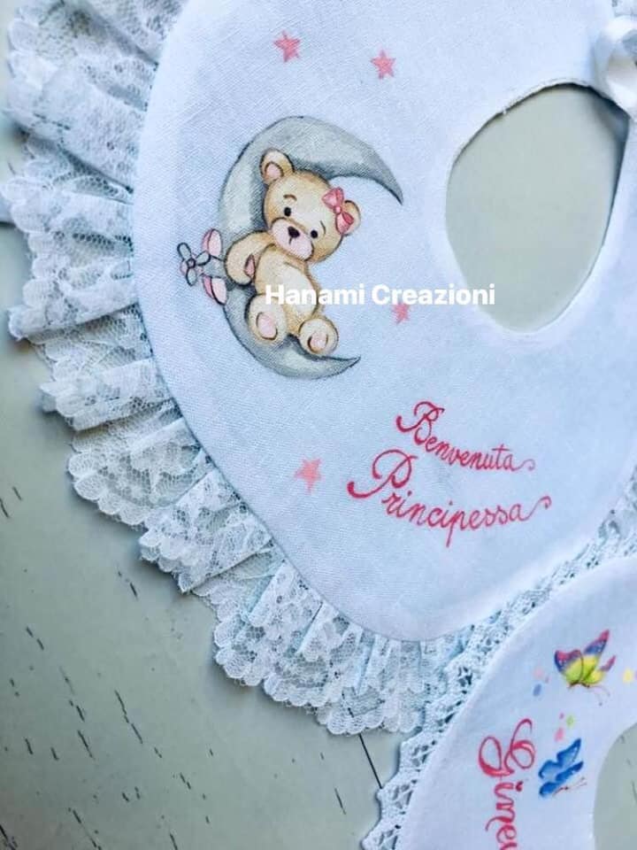 Bavetta orsetto su nuvola dipinto