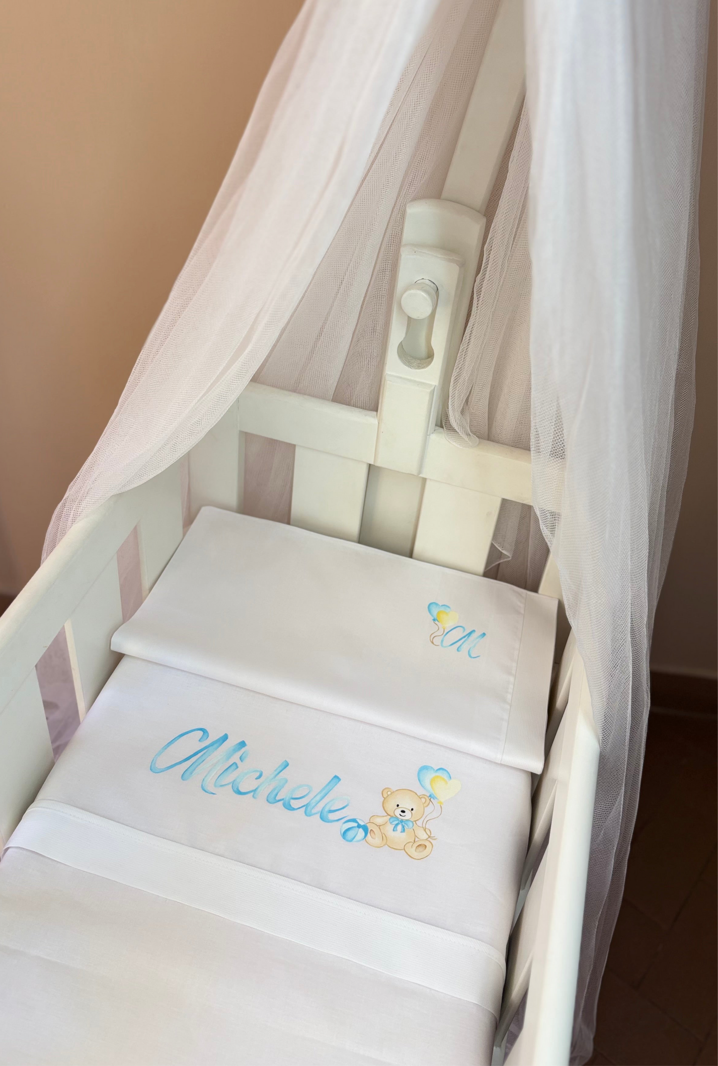 - DIPINTO - Lenzuolino Orsetto con palloncini