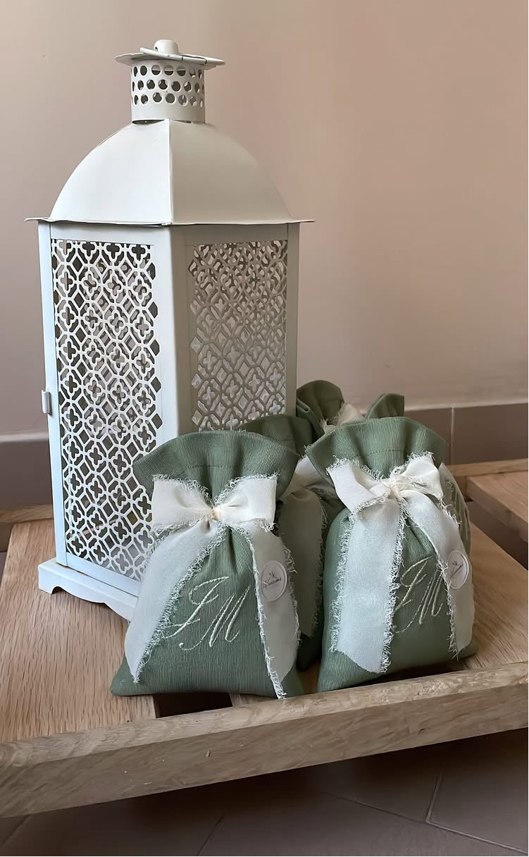 Sacchetto con fiocco in chiffon