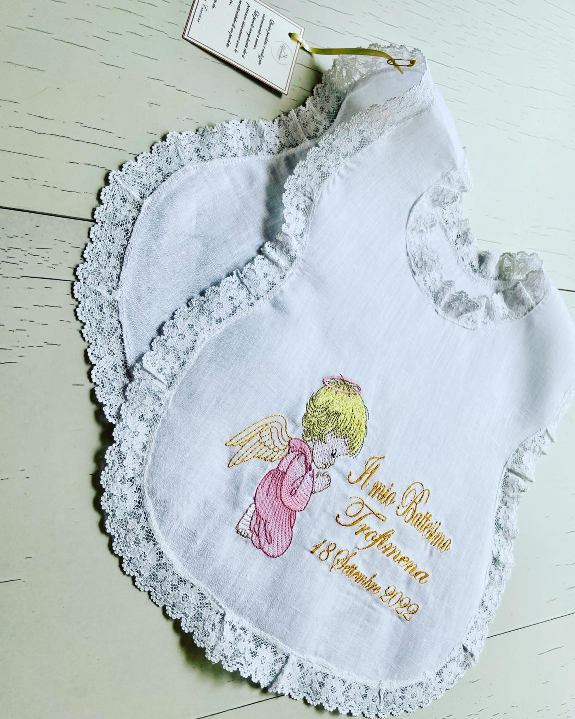 - RICAMO - Camicino battesimale Angioletto