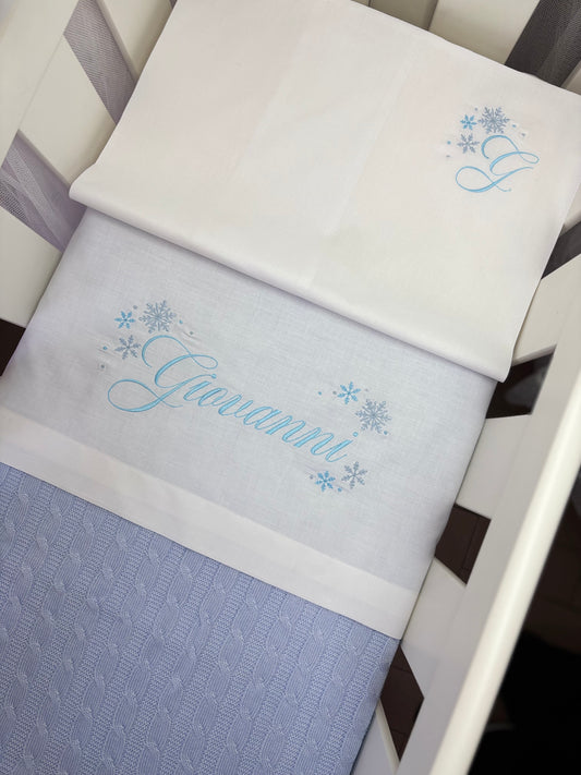 Lenzuolino con fiocchi di neve