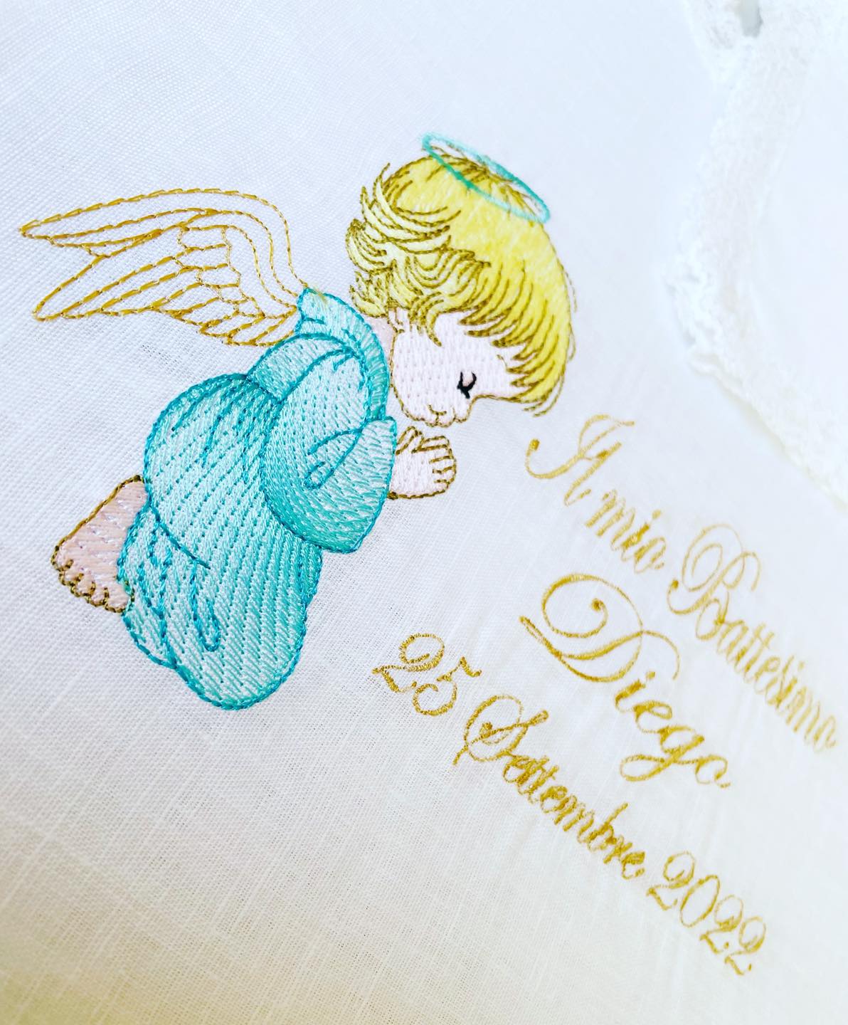 - RICAMO - Camicino battesimale Angioletto