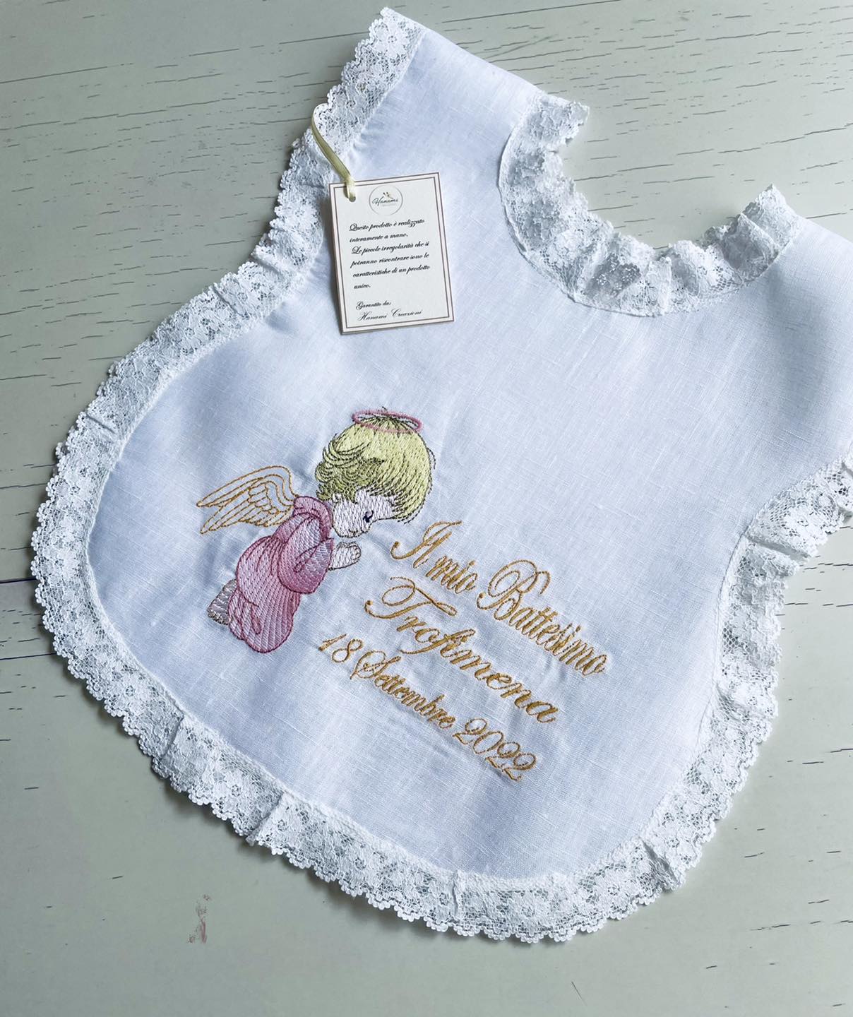 - RICAMO - Camicino battesimale Angioletto