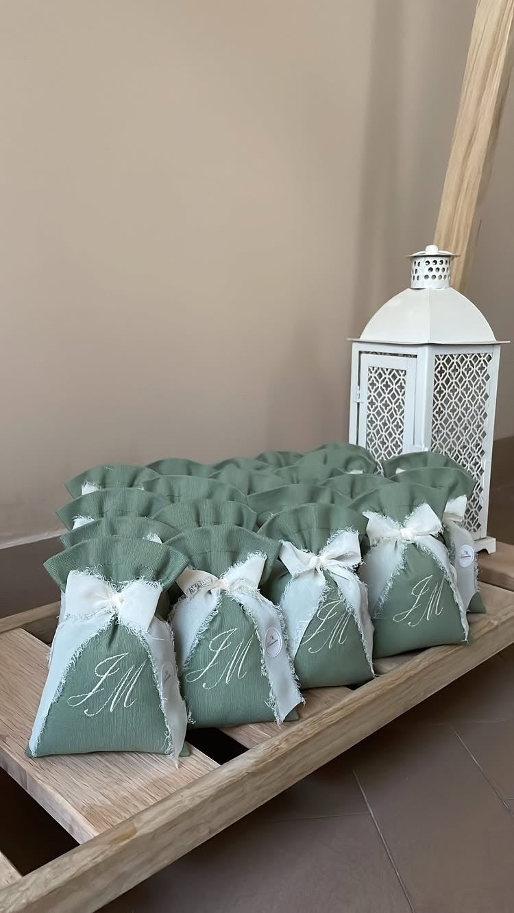 Sacchetto con fiocco in chiffon