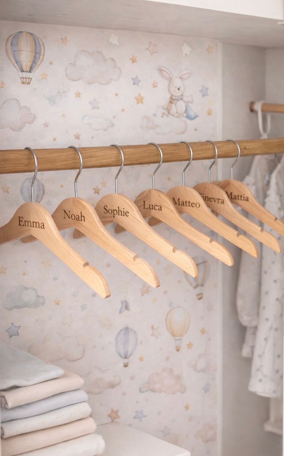 Gruccia in legno naturale