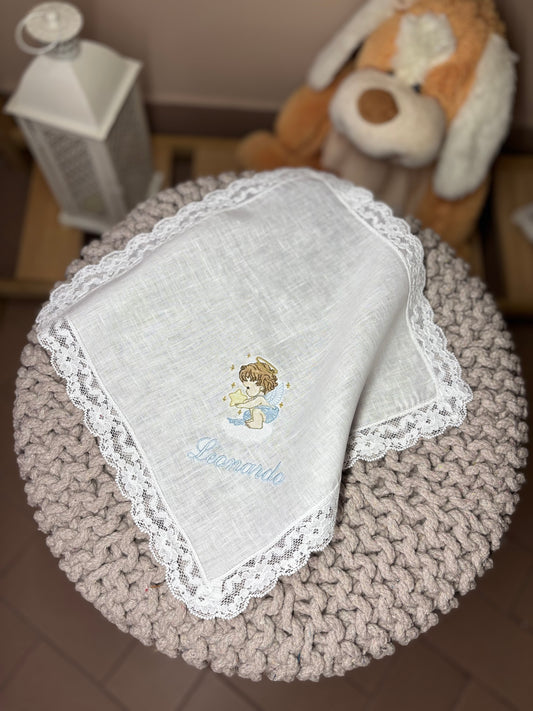 - RICAMO - Fazzoletto battesimale Emily
