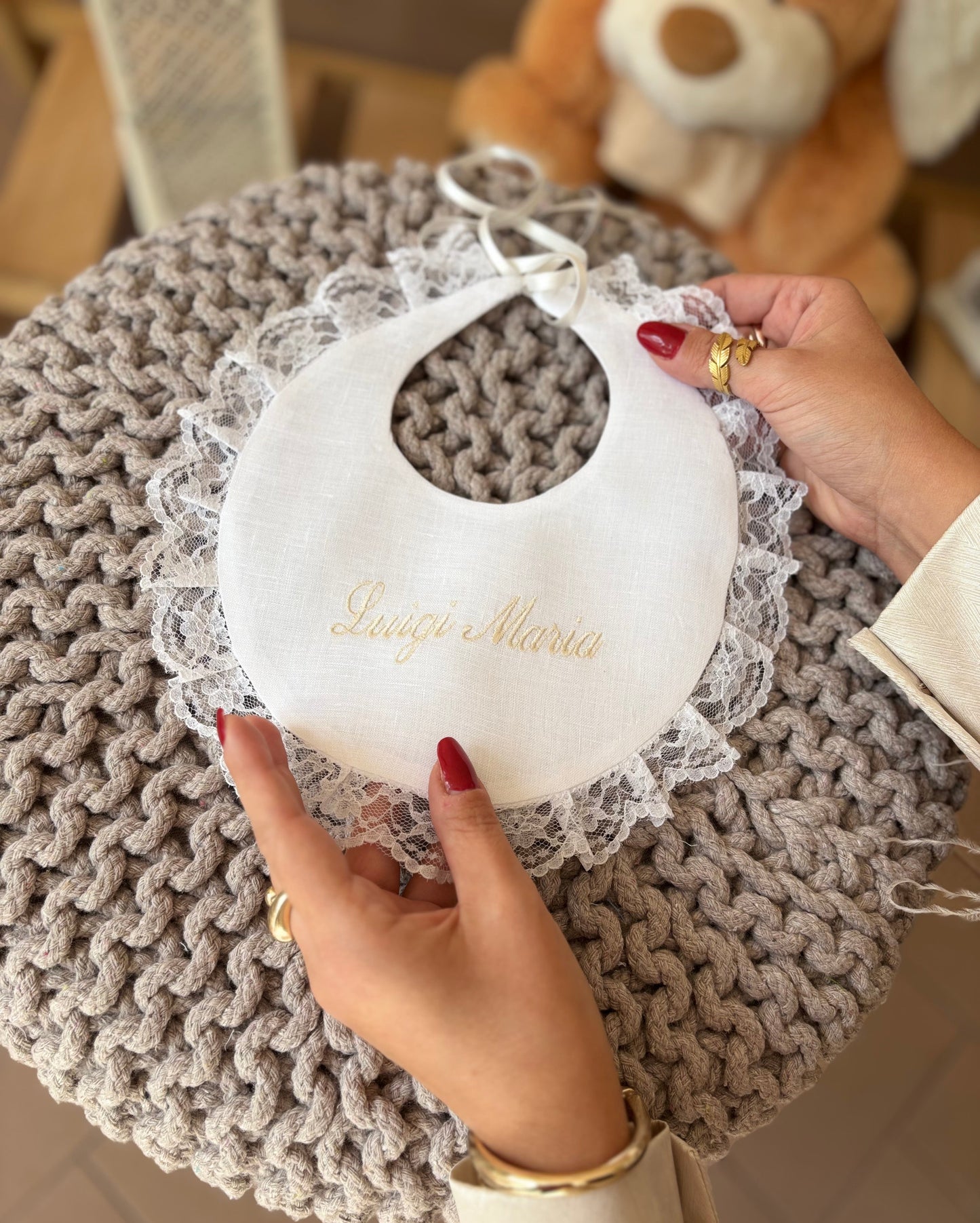 Bavetta Nome ricamato