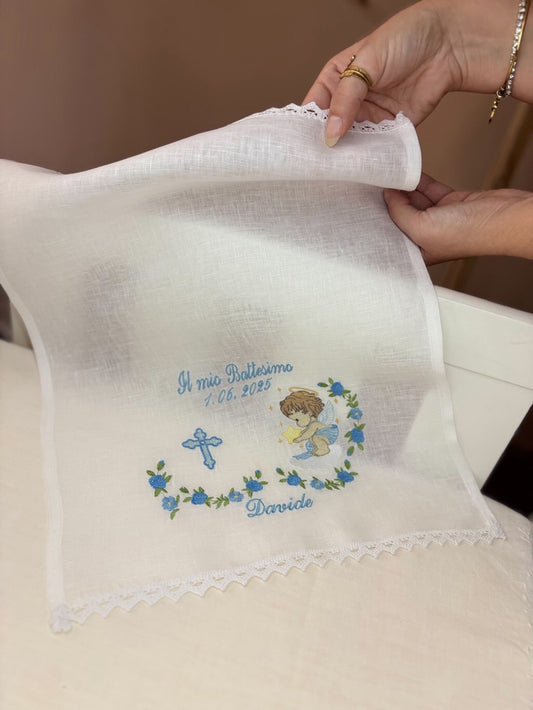RICAMO - Asciugamano battesimale modello Beatrix