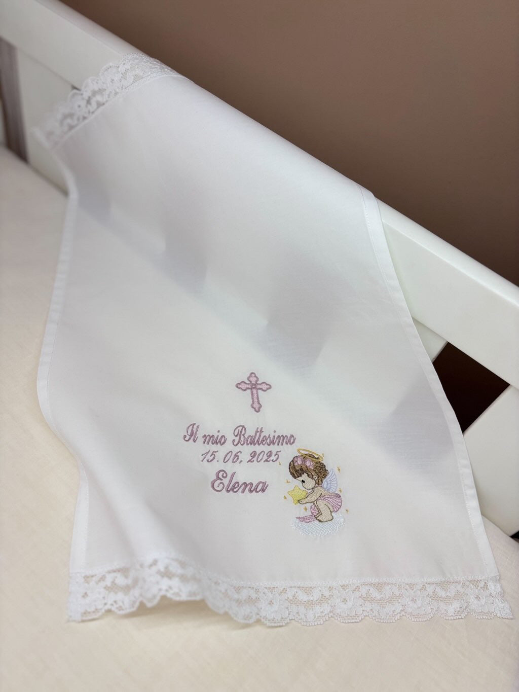 RICAMO - Asciugamano battesimale modello Beatrix 1.1