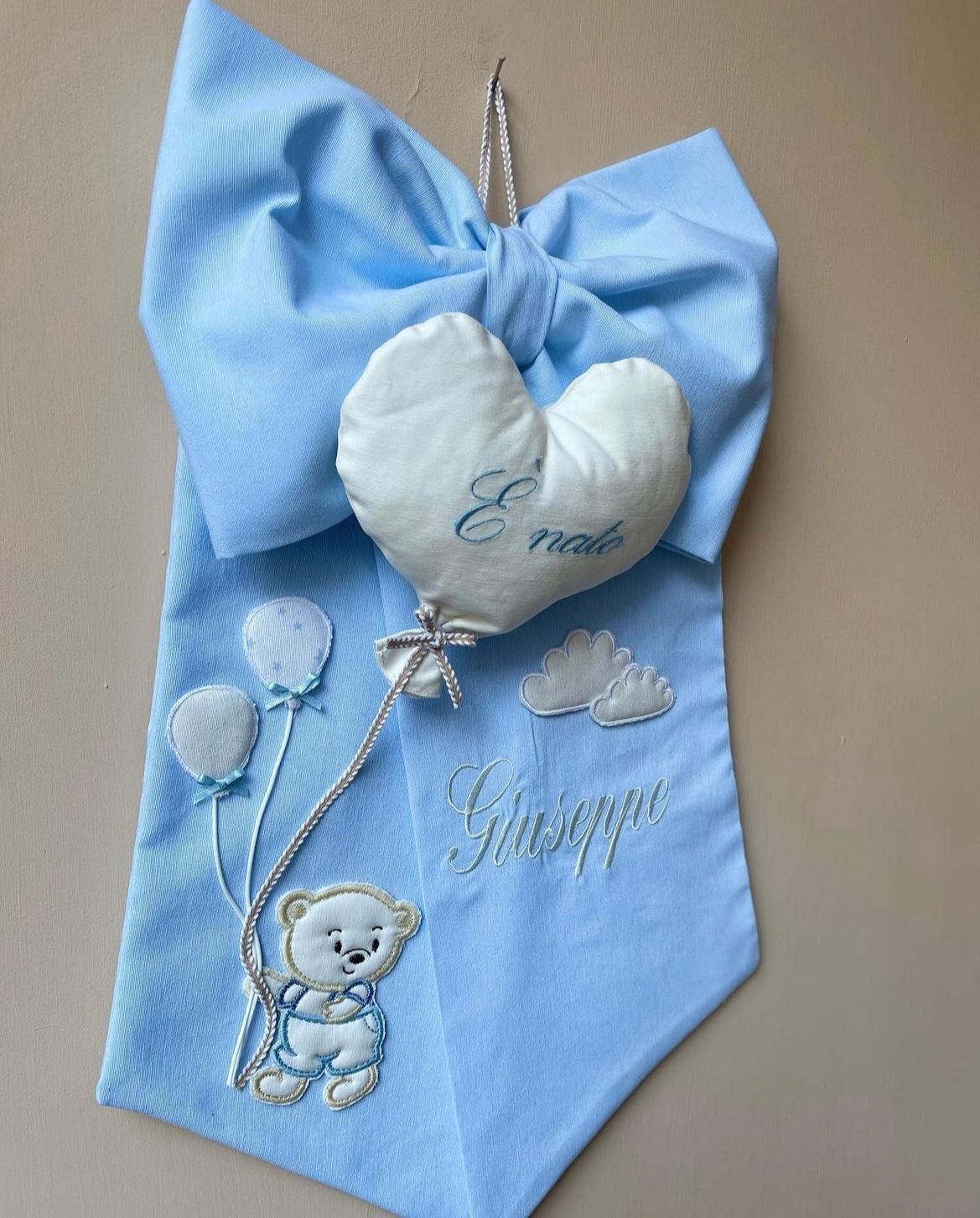 Fiocco Orsetto con palloncini