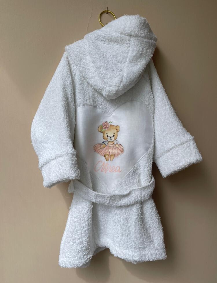 Accappatoio dipinto a mano