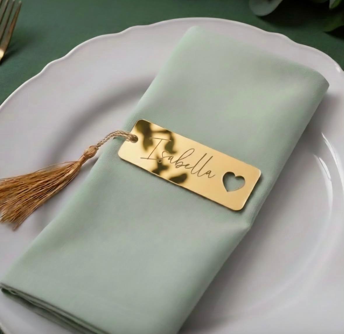 Segnaposto con cuore