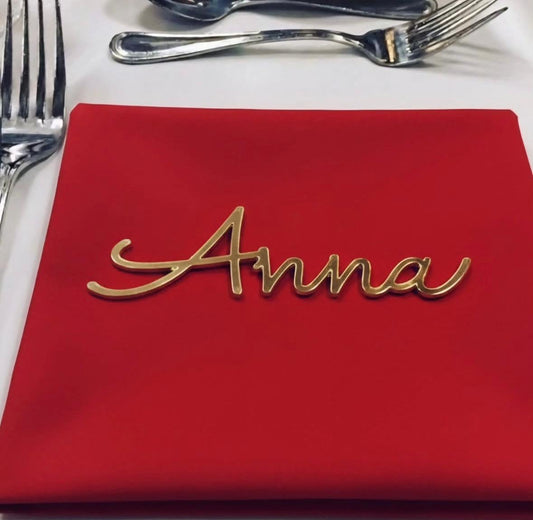 Nome segnaposto plexiglass