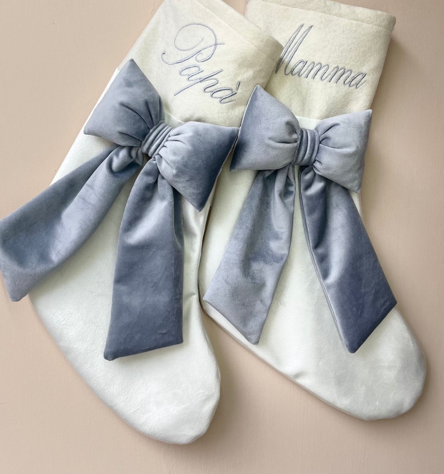 Calza Panna con fiocco