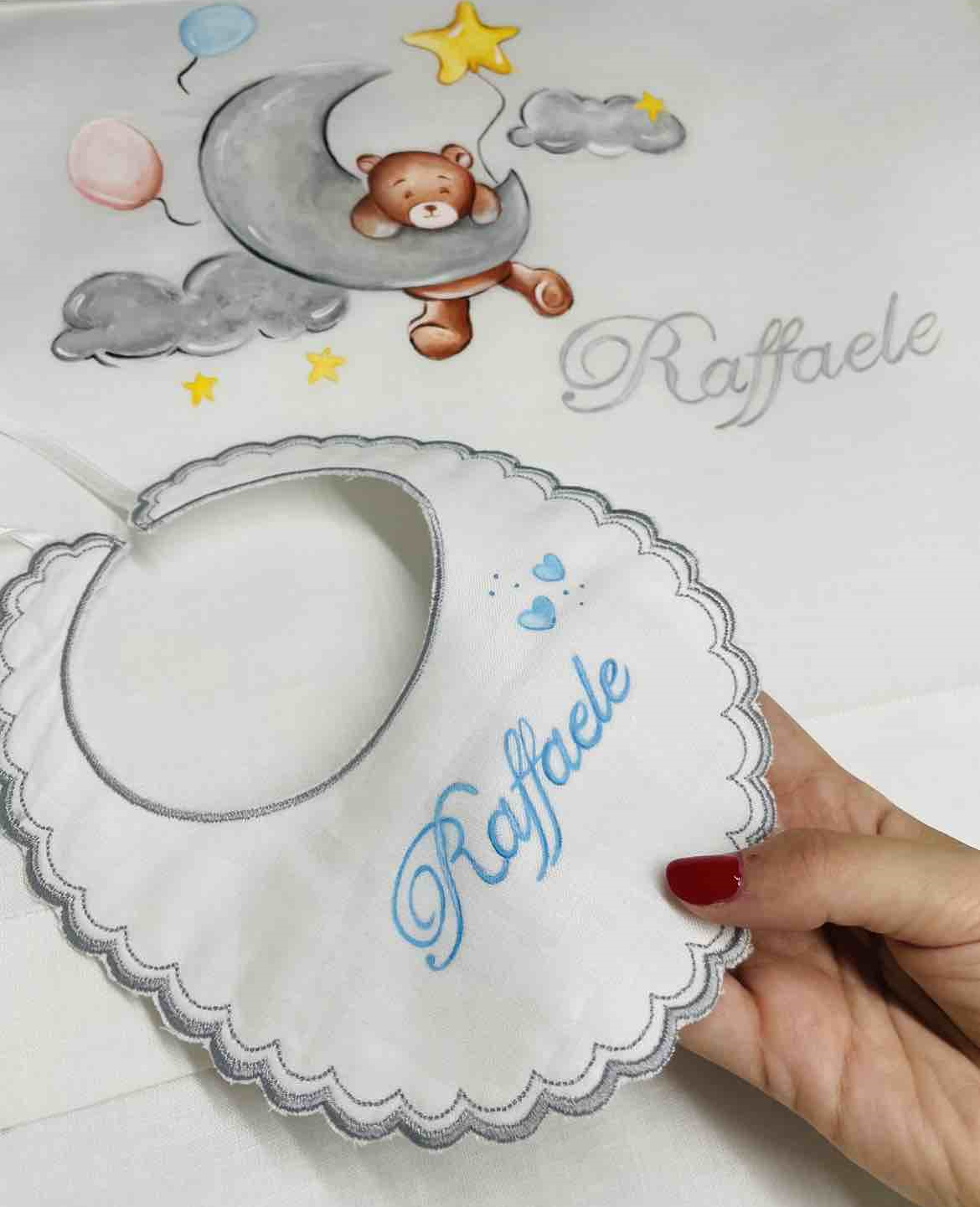 Bavetta orlo ricamato